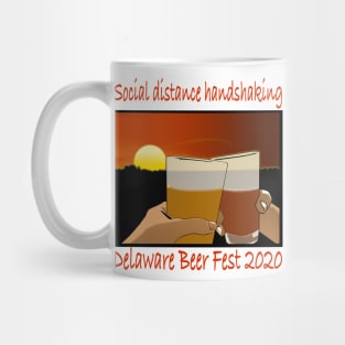 Delaware Beer Fest Social Distance Handshake Mug